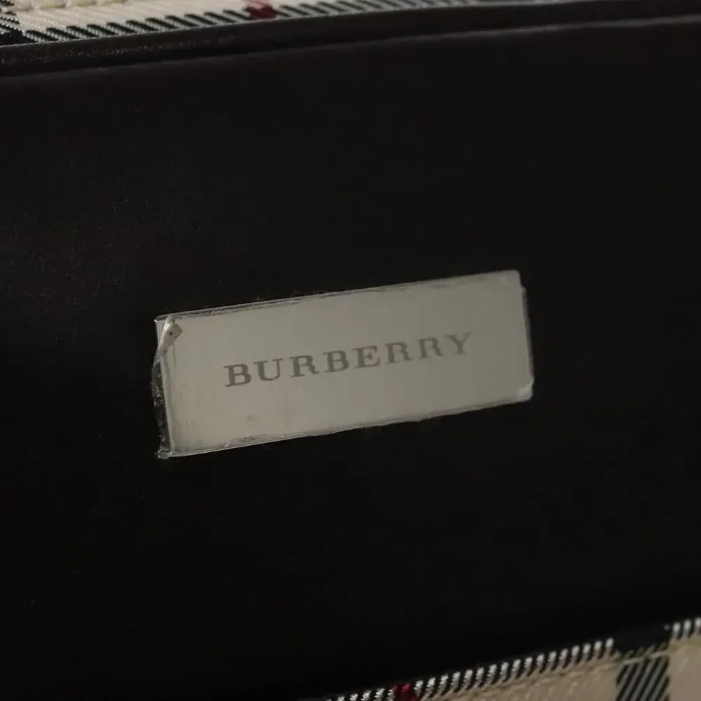 Burberry Nova Check Nylon Clutch Bag Beige